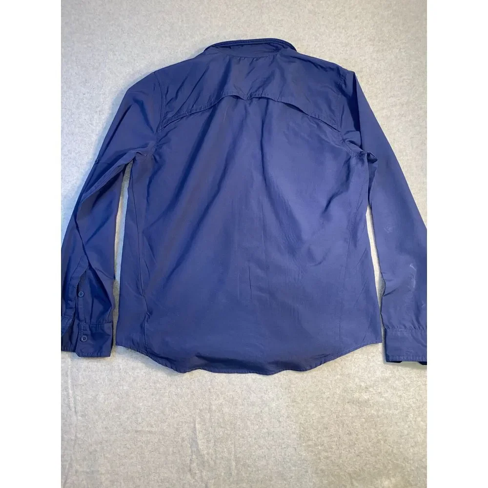 North Face Long Sleeve Button Up Fishing Shirt Men's‎ Medium Vapor Wick